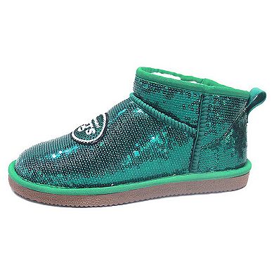 Women's Cuce  Green New York Jets Sequin Ankle Boots