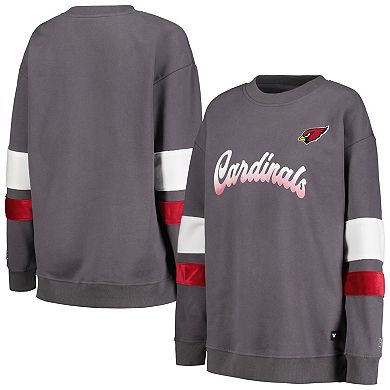 Women's The Wild Collective Charcoal Arizona Cardinals Fleece Pullover Sweatshirt