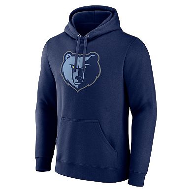 Men's Fanatics Branded  Navy Memphis Grizzlies Primary Logo Pullover Hoodie