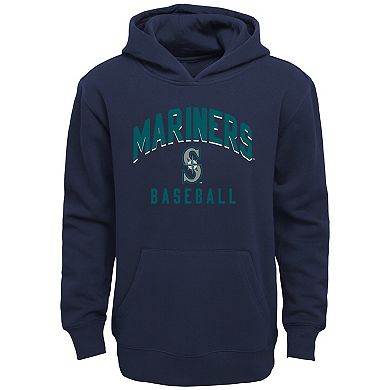 Infant Navy/Heather Gray Seattle Mariners Play by Play Pullover Hoodie & Pants Set