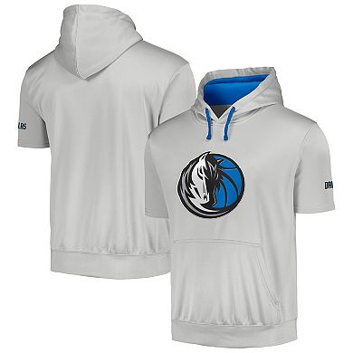 Men's Fanatics Branded Silver Dallas Mavericks Big & Tall Logo Pullover Hoodie