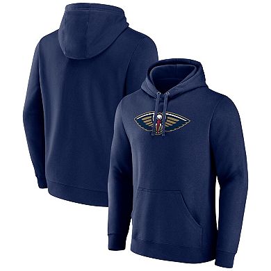 Men's Fanatics Branded  Navy New Orleans Pelicans Primary Logo Pullover Hoodie