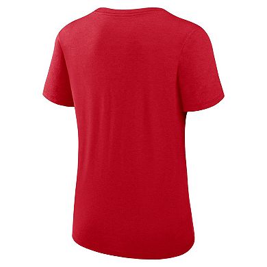 Women's Nike Red Washington Nationals Authentic Collection Performance Scoop Neck T-Shirt