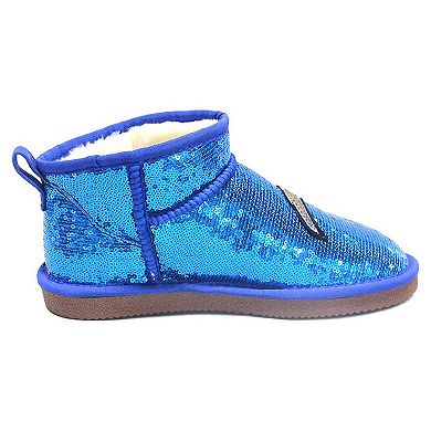 Women's Cuce  Blue Los Angeles Chargers Sequin Ankle Boots