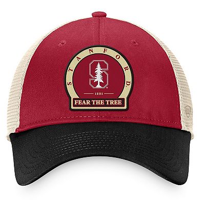 Men's Top of the World Cardinal Stanford Cardinal Refined Trucker Adjustable Hat