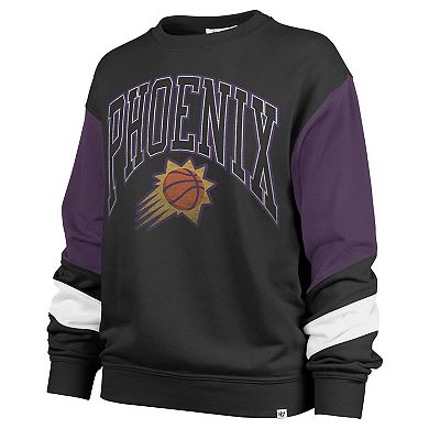 Women's '47 Black Phoenix Suns 2023/24 City Edition Nova Crew Sweatshirt