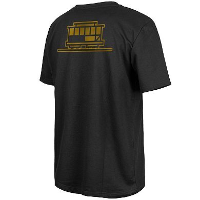 Men's New Era Black Golden State Warriors 2023/24 City Edition Elite Pack T-Shirt