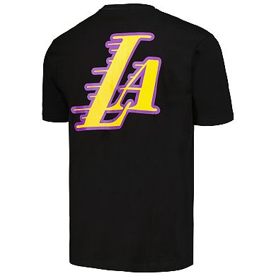 Men's New Era Black Los Angeles Lakers 2023/24 City Edition Elite Pack T-Shirt