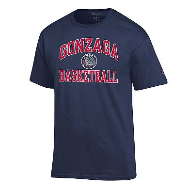 Men's Champion Navy Gonzaga Bulldogs Basketball Icon T-Shirt