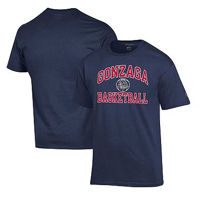 Men's Champion Navy Gonzaga Bulldogs Basketball Icon T-Shirt