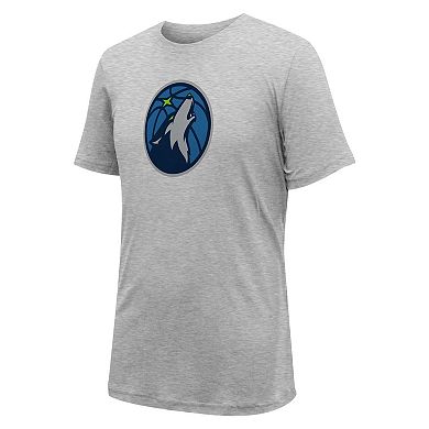 Unisex Stadium Essentials Gray Minnesota Timberwolves Primary Logo T-Shirt