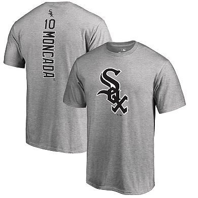 Men's Fanatics Branded Yoan Moncada Heather Gray Chicago White Sox Backer T-Shirt