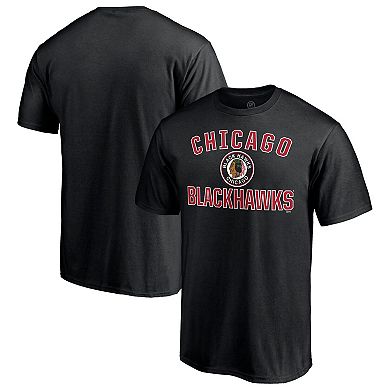 Men's Fanatics Branded Black Chicago Blackhawks Special Edition Victory Arch T-Shirt
