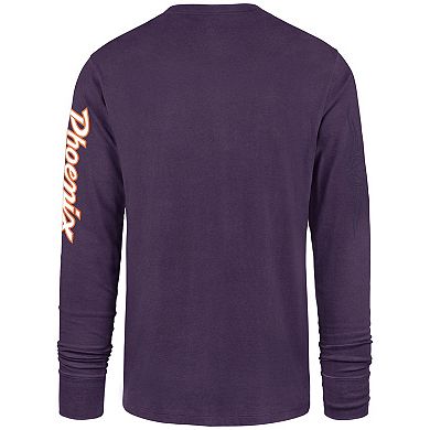 Men's '47 Purple Phoenix Suns 2023/24 City Edition Triplet Franklin Long Sleeve T-Shirt
