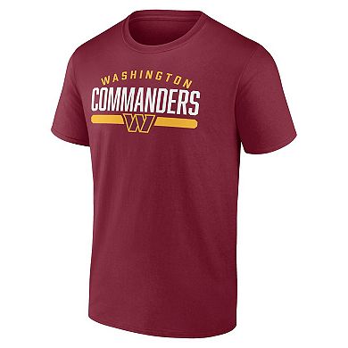 Men's Fanatics Branded Burgundy Washington Commanders Arc and Pill T-Shirt