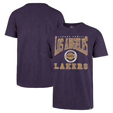 Men's '47 Purple Los Angeles Lakers All Out Scrum T-Shirt