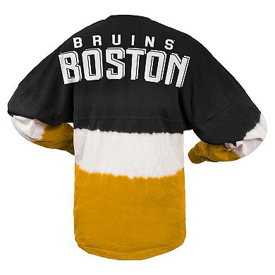 Women's Fanatics Branded Black/Gold Boston Bruins Ombre Long Sleeve T-Shirt