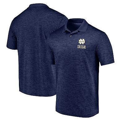 Men's Fanatics Branded Heather Navy Notre Dame Fighting Irish Primary Logo Polo