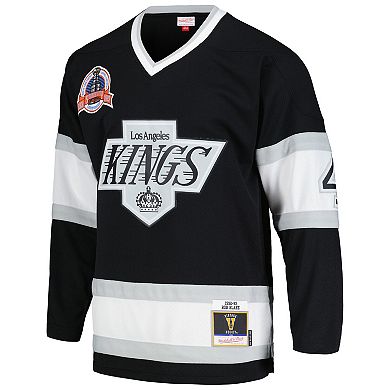 Men's Mitchell & Ness Rob Blake Black Los Angeles Kings  1992/93 Blue Line Player Jersey