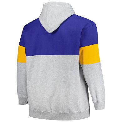 Men's Fanatics Branded Royal/Gold Golden State Warriors Big & Tall Pullover Hoodie