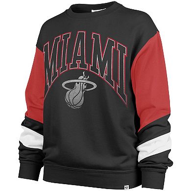 Women's '47 Black Miami Heat 2023/24 City Edition Nova Crew Sweatshirt