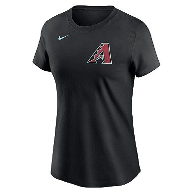 Women's Nike Corbin Carroll Black Arizona Diamondbacks 2024 Fuse Name & Number T-Shirt