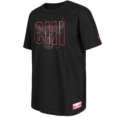 Men's New Era Black Chicago Bulls 2023/24 City Edition Elite Pack T-Shirt