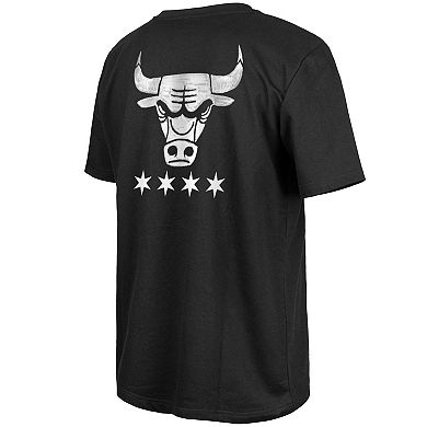 Men's New Era Black Chicago Bulls 2023/24 City Edition Elite Pack T-Shirt