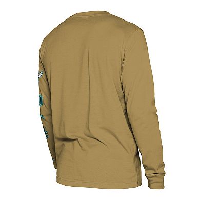 Men's New Era Tan Charlotte Hornets 2023/24 City Edition Long Sleeve T-Shirt