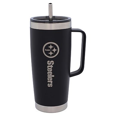 The Memory Company Pittsburgh Steelers 26oz. Team Color Roadie Tumbler with Handle