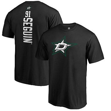Men's Fanatics Branded Tyler Seguin Black Dallas Stars Backer Name & Number T-Shirt