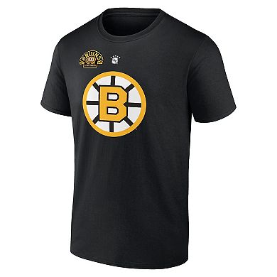 Men's Fanatics Branded Bobby Orr Black Boston Bruins Centennial Authentic Stack Retired Player Name & Number T-Shirt