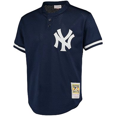 Men's Mitchell & Ness Mariano Rivera Navy New York Yankees Cooperstown Collection Big & Tall Mesh Batting Practice Jersey