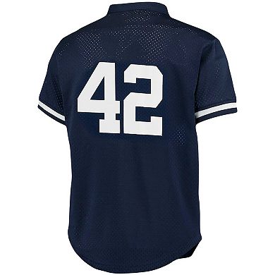 Men's Mitchell & Ness Mariano Rivera Navy New York Yankees Cooperstown Collection Big & Tall Mesh Batting Practice Jersey