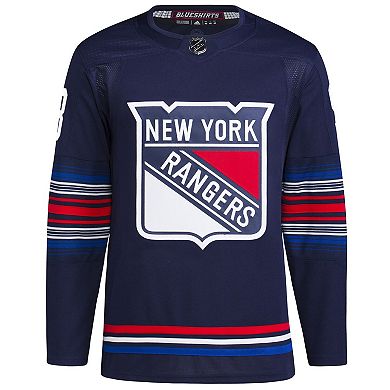 Men's adidas Mika Zibanejad Navy New York Rangers Alternate Authentic Primegreen Player Jersey