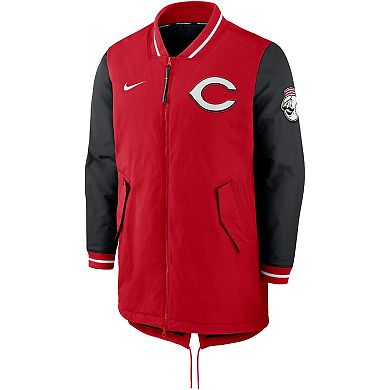 Men's Nike Red Cincinnati Reds Dugout Performance Full-Zip Jacket