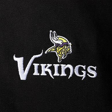 Men's Dunbrooke Black Minnesota Vikings Dakota Canvas Full-Zip Hoodie Jacket
