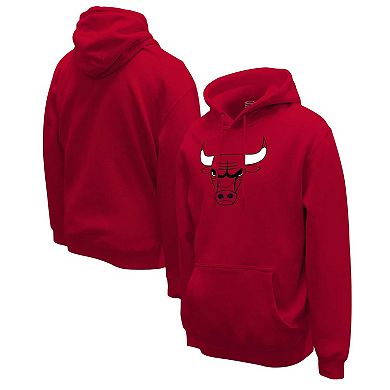 Unisex Stadium Essentials  Red Chicago Bulls Primary Logo Pullover Hoodie