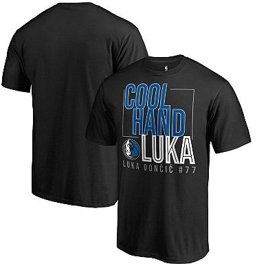 Men's Fanatics Branded Luka Doncic Black Dallas Mavericks Cool Hand T-Shirt