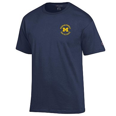 Men's Champion  Navy Michigan Wolverines Football All-Time Wins Leader T-Shirt