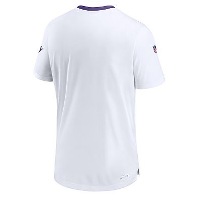 Men's Nike White Minnesota Vikings Classic Coach Performance T-Shirt
