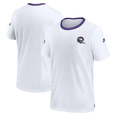 Men's Nike White Minnesota Vikings Classic Coach Performance T-Shirt