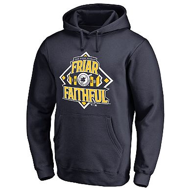 Men's Fanatics Branded Navy San Diego Padres Hometown Collection Friar Faithful Pullover Hoodie