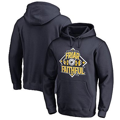 Men's Fanatics Branded Navy San Diego Padres Hometown Collection Friar Faithful Pullover Hoodie