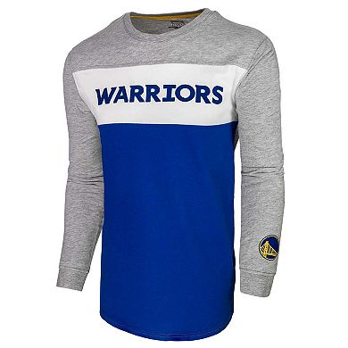 Unisex Heather Gray Golden State Warriors Loge Long Sleeve T-Shirt
