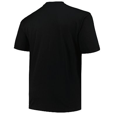Men's Profile Black Miami Hurricanes Big & Tall Pop T-Shirt