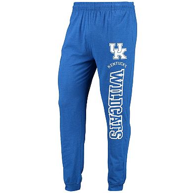 Men's Concepts Sport Royal/Heather Charcoal Kentucky Wildcats Meter Long Sleeve Hoodie T-Shirt & Jogger Pajama Set