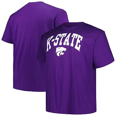 Men's Champion Purple Kansas State Wildcats Big & Tall Arch Over Logo T-Shirt