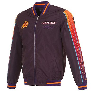 Men's JH Design Purple Phoenix Suns 2023/24 City Edition Nylon Full-Zip Bomber Jacket