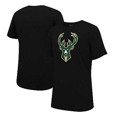 Unisex Stadium Essentials Black Milwaukee Bucks Primary Logo T-Shirt